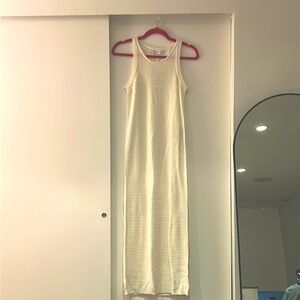 Cream crochet tank dress